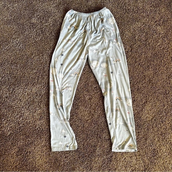 Womens/juniors pajama set long sleeve pants mountains clouds XS - Picture 5 of 7